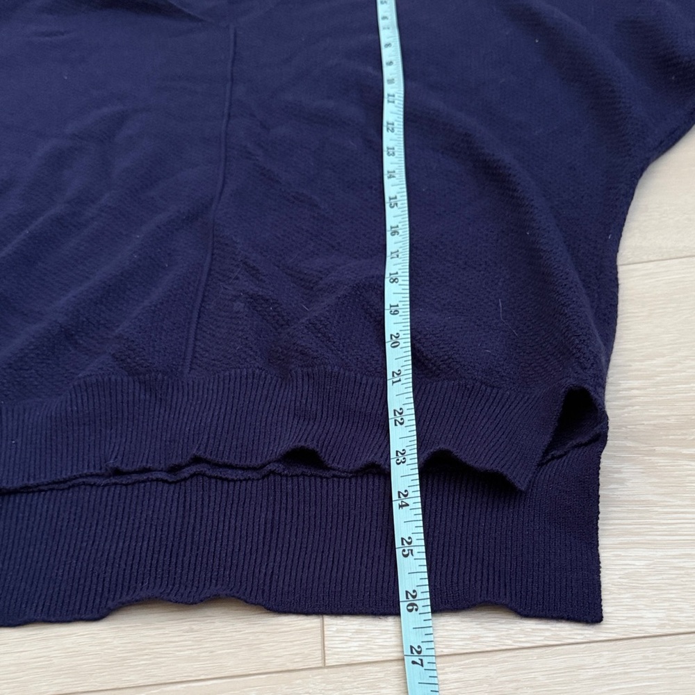 3/$10 Navy V-Neck Long Sleeve Sweater - Picture 4 of 6